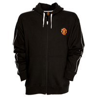 Manchester United Core Hooded Sweat Top - Black.