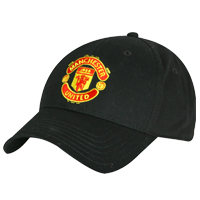 Manchester United Crest Cap - Black - Kids.