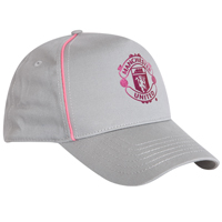 manchester United Crest Cap - Pink/Grey.