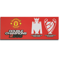 manchester United Double Long Car Sticker - Red.