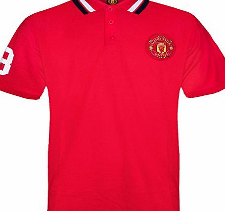 Manchester United F.C. Manchester United FC Official Football Gift Boys Crest Polo Shirt 9-10 Years MB