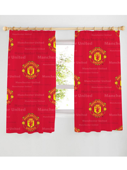 Manchester United FC Echo Curtains 72` Drop
