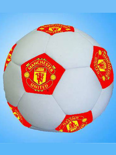 Manchester United FC Football Shaped Cushion - Great Low Price