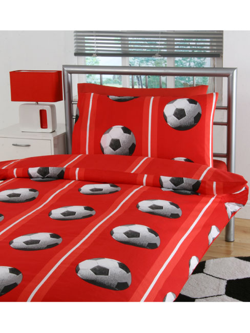 Football Single Duvet Cover and Pillowcase