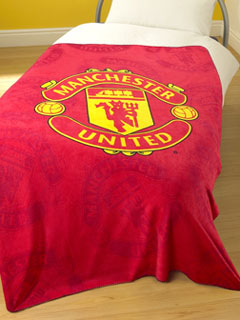 Manchester United FC Printed Fleece Blanket