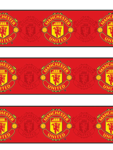 Manchester United FC Red Crest Wallpaper Border