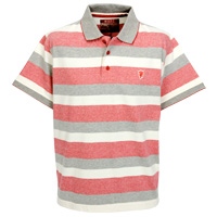 Manchester United Heritage Stripe Marl Polo Top