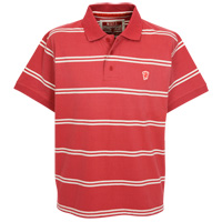 manchester United Heritage Stripe Polo Top -