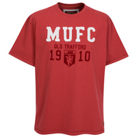 manchester United Heritage T-Shirt - Washed Red.