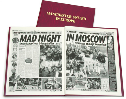Manchester United in Europe Football Book