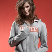 Ladies Hoodie - Grey Marl.