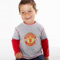 Manchester United Long Sleeved T-Shirt - Grey