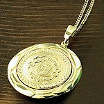 Mens 9ct. Football Pendant