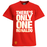 United Only One Ronaldo T-Shirt - Red.