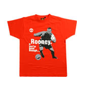 Manchester United Player T-Shirt Rooney - Red - Kids.