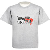 Manchester United Quality Football T-shirt Kids- Grey.