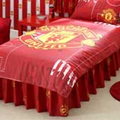 Red Single Duvet and Pillow Case.