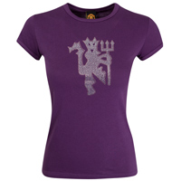 Manchester United Rhinestone Devil T-Shirt -