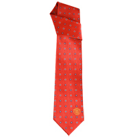 manchester United Squares Tie - Red/Blue/White.