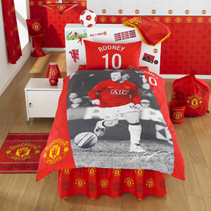 Manchester United Wayne Rooney Bedding - Single Duvet Set