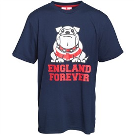 England Junior Bulldog T-Shirt Navy