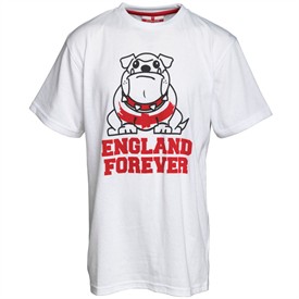 England Junior Bulldog T-Shirt White