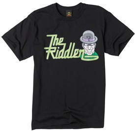MandMDirect.com Mens Batman Riddler T-Shirt Black