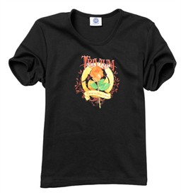 MandMDirect.com Womens Trivium Scroll Skinny T-Shirt Black