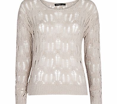 Mango Metallic Jumper, Light Silver