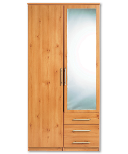 Manhattan 2 Door- 3 Drawer Mirrored Robe