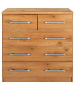 manhattan 3 Wide 2 Narrow Drawer Chest - Pine