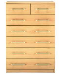 Manhattan 5 plus 2 Drawer Chest - Beech Effect