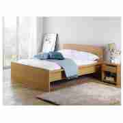 Manhattan Double Bed Frame, Oak Effect with