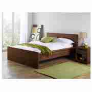 Manhattan Double Bed Frame, Walnut Effect with