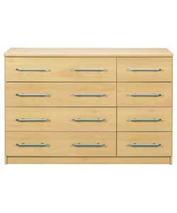Manhattan Golden Oak 4 plus 4 Wide Chest