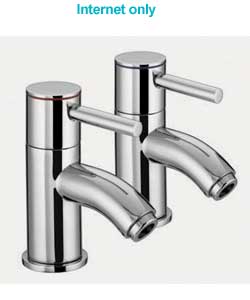 manhattan Lever Bath Taps - Chrome