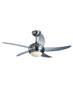 Manhattan Satin Nickel Finish Ceiling Fan