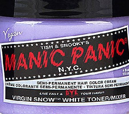 Manic Panic Semi Permanent Hair Dye Colour Cream - Virgin SnowTM 118ml