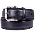 Black Smooth Leather Belt