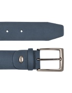 Manieri Mens Blue Nubuk Belt