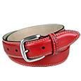 Manieri Red Leather Belt