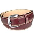 Manieri Reddish Brown Smooth Leather Belt