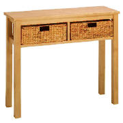 Manila 2 Drawer Console Table, Natural