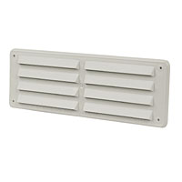 MANROSE Rectangle Grey 229mm Louvre Vent