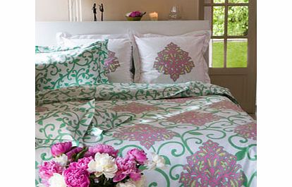 Manuel Canovas Taj Mahal Green Bedding Flat Sheet Single