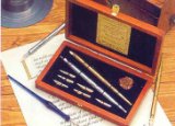 Manuscript Boxed Victoriana Calligraphy set, pen holders and nibs
