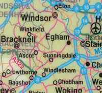 British Isles Motoring Map