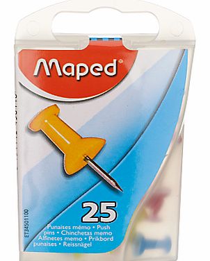 Maped Push Pins, Box of 25