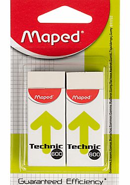Maped Technic Eraser, Pack of 2