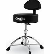 Mapex T770 Drum Stool Rounded Top with Backrest